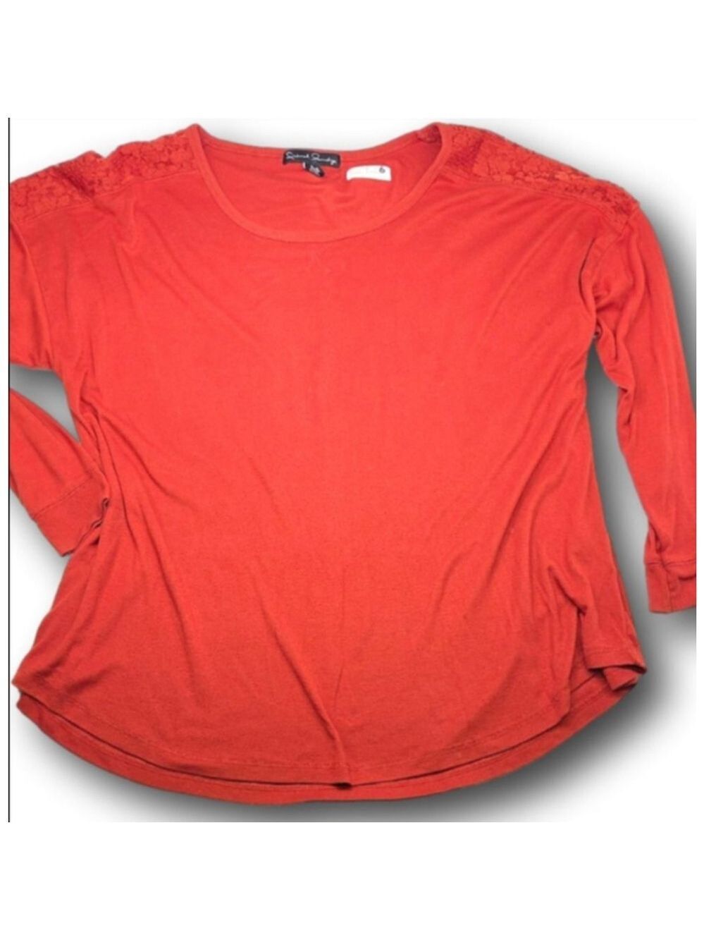 Women's French Laundry Long Sleeve Tee 3X Orange